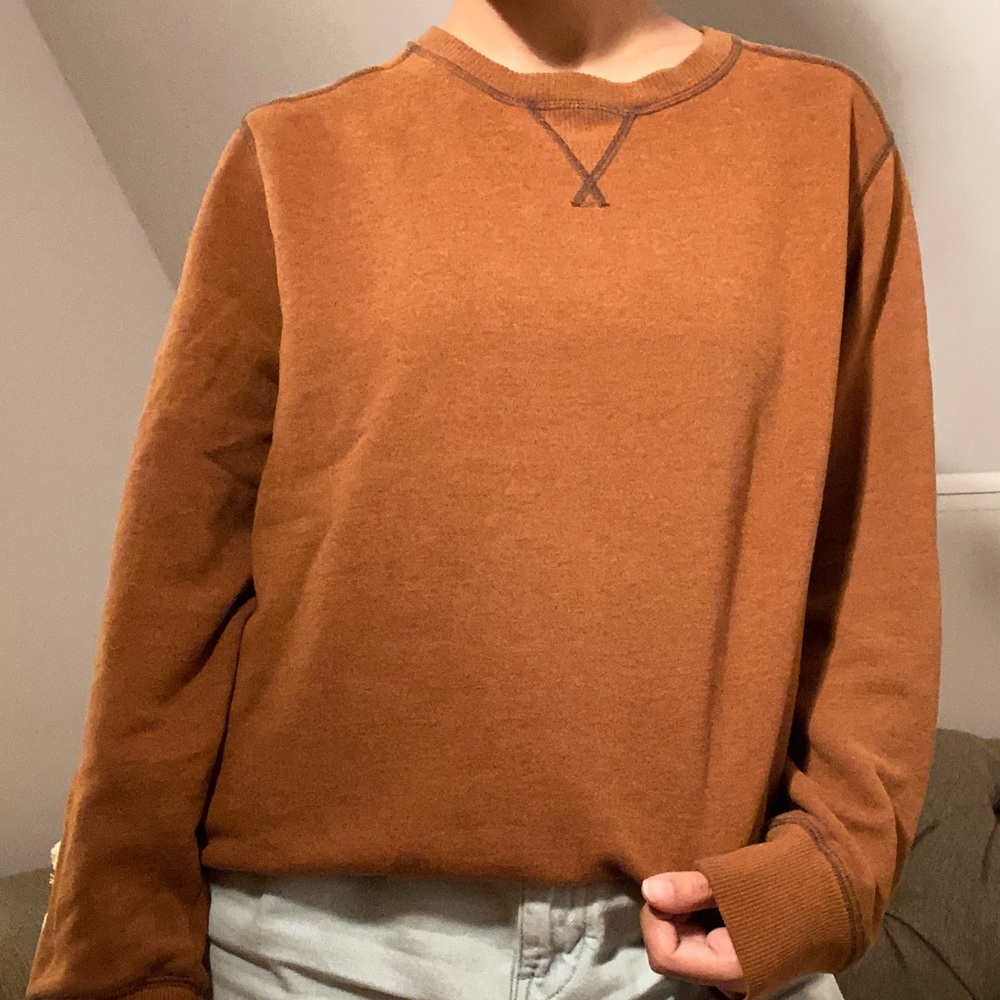 dark orange oversized sweater